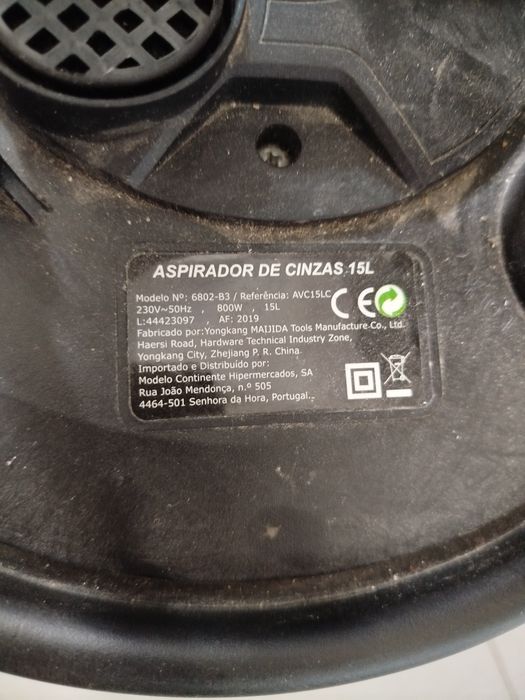 Aspirador de cinzas e saco pellets