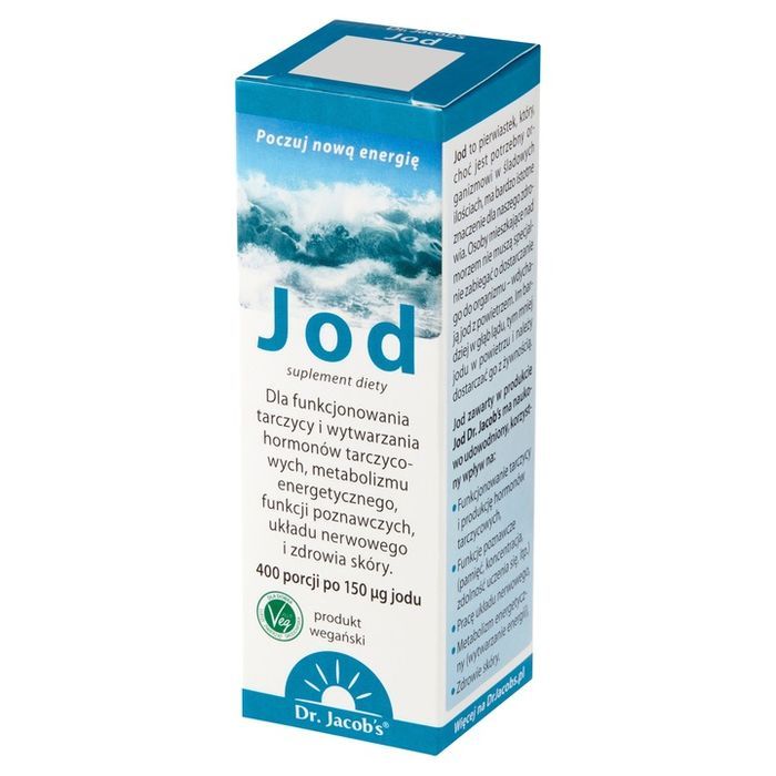 jod w kroplach 20 ml - 400 porcji jodu dr. jacobs