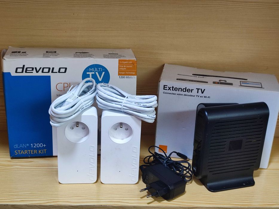 Kit Devolo 1200+ Powerline + Extender TV Wi-Fi