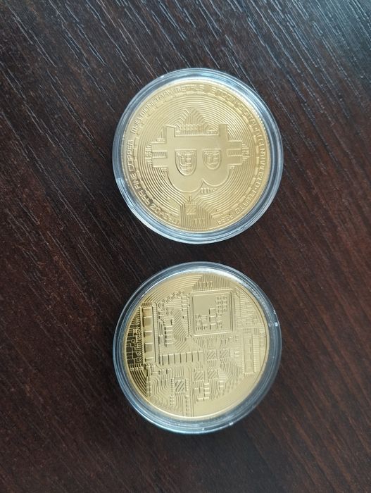 Коллекционная монета Биткоин Сувенир