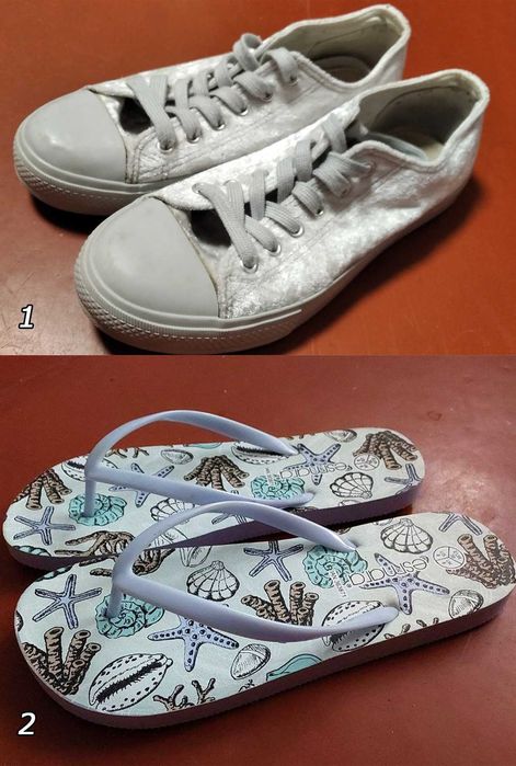 Оксамитові кеди р.38, сланці р.39
