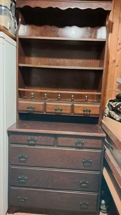 Bonanza segment pojedynczy, meble drewniane prl