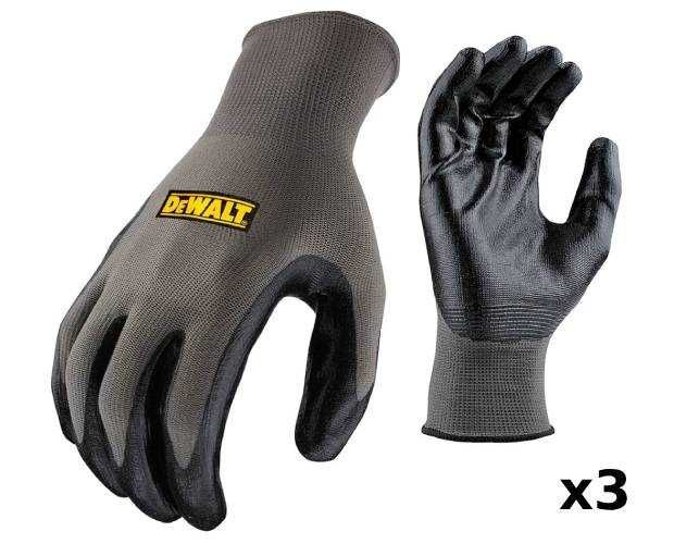 3 пари захисних рукавиць USA DeWALT DPG73L-3PK