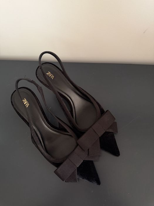 Туфлі Zara, велюрові, в ідеалі, 39 розмір