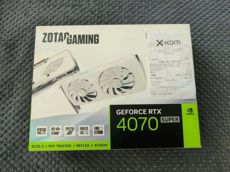 Zotac GeForce RTX 4070 SUPER Twin Edge OC White Biała Karta Graficzna