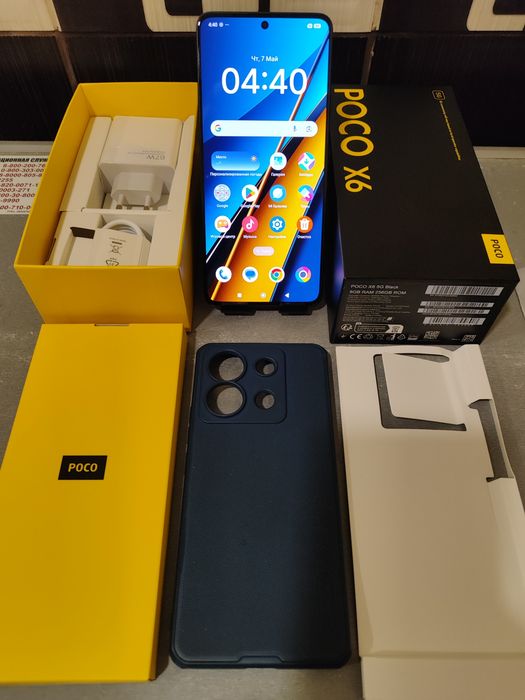 ИГРОВОЙ Poco X6 5G, память 8+8-256гиг, идеал.