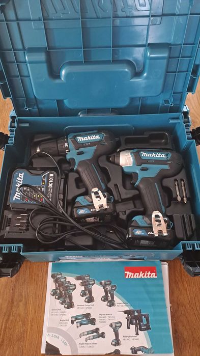 MAKITA комплект шуруповерт + дриль