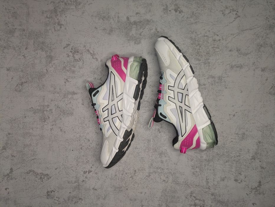 Кросівки ASICS Білі з рожевою вставкою