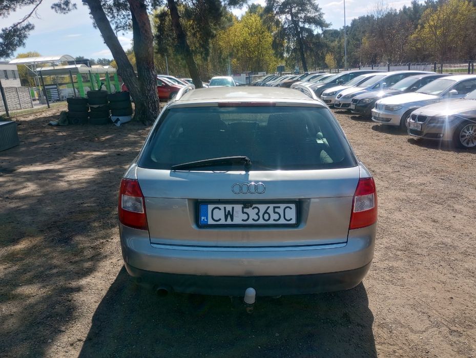 Audi A4B6 2.0B 131KM 2002r * el szyby lusterka klimatyzacja HAK * TORUŃ