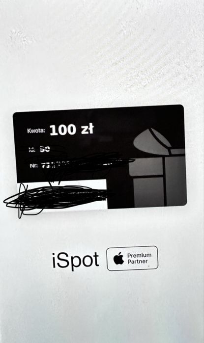 Karta podarunkowa do ispot 100 zl