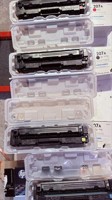 Toner Tonery Hp 207A oryginał tanio okazja zuzyty 4 szt.