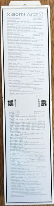 Smartwatch Xiaomi Watch S3 (preto)- novo, 2 anos de garantia