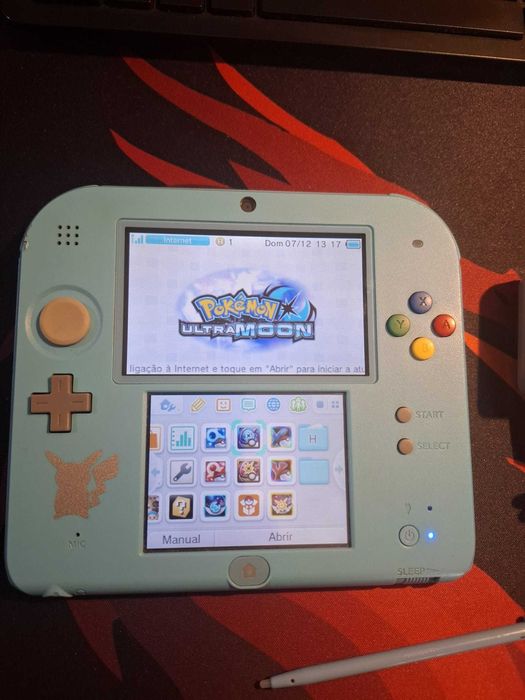 Nintendo 2ds Edição Pokémon modificada 64 GB