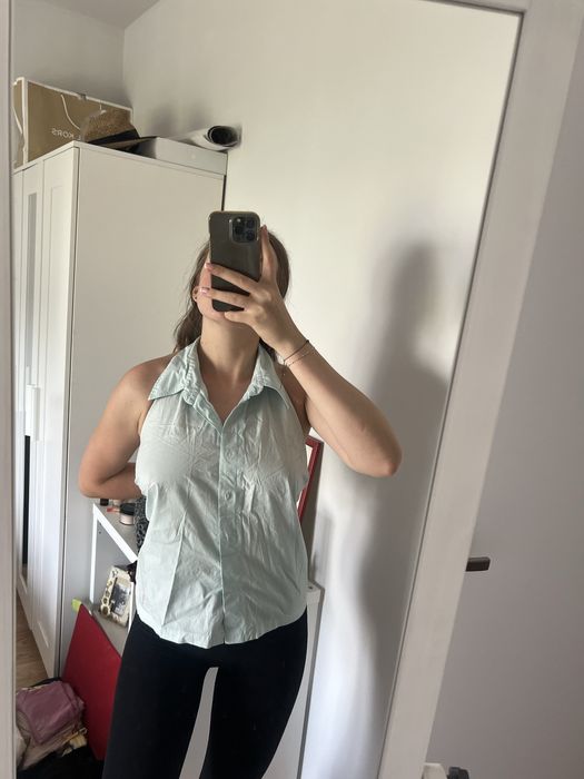 Lee Coper kamizelka bluzka błękitna baby blue L vintage y2k