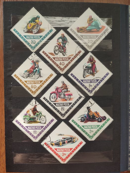 Почтовые марки Венгрии Чехословакии в Альбоме 12 листов.