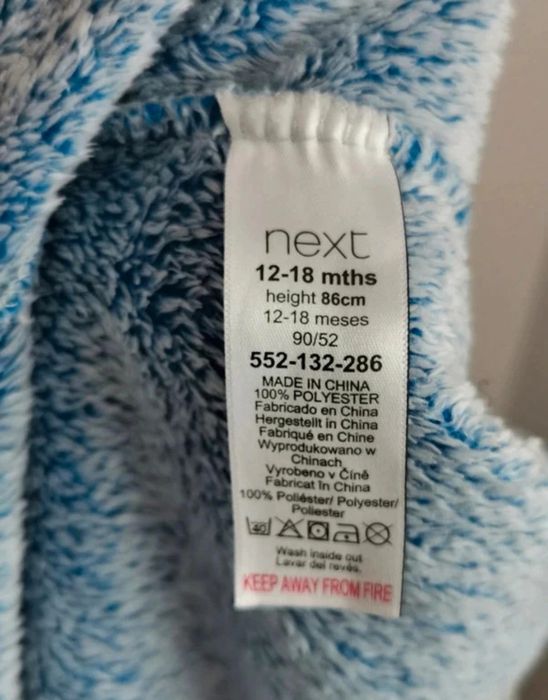 Pajac pluszowy Next r. 80/86