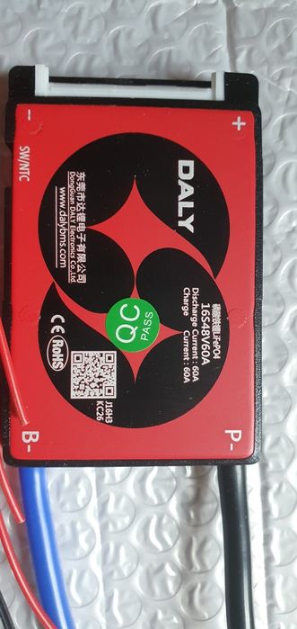 BMS daly 48v 16s 60 A не використовувалася