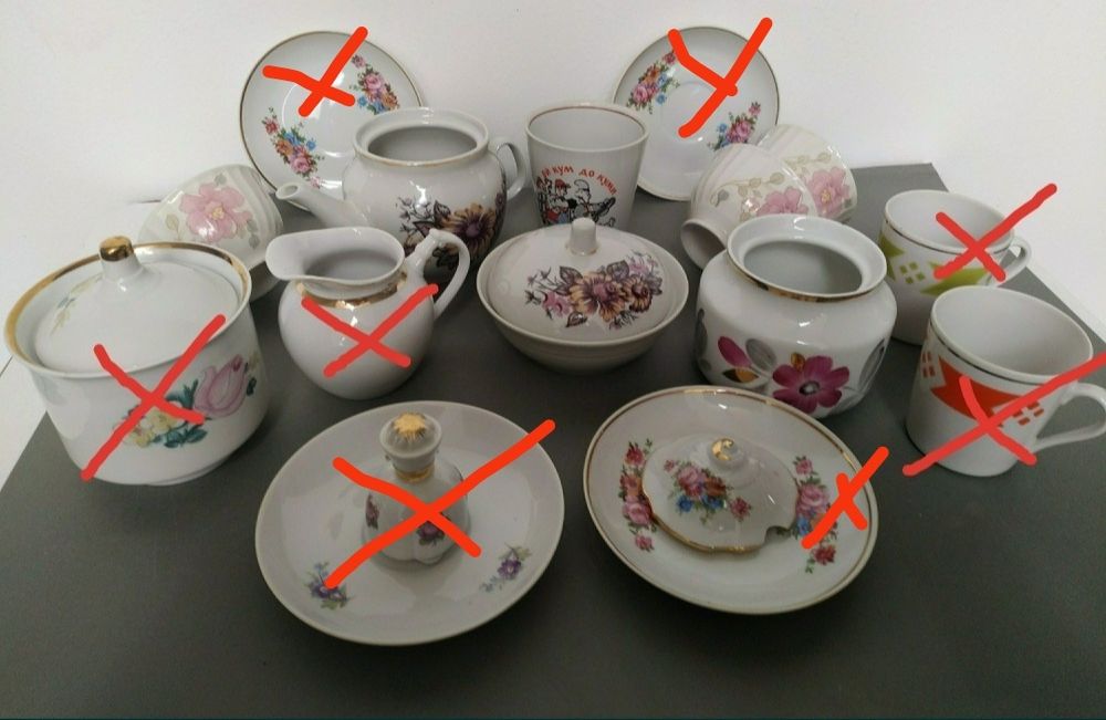 Фарфор СССР Дулево Вербилки Полонное  Чашки Сумы Чайная пара Блюдца