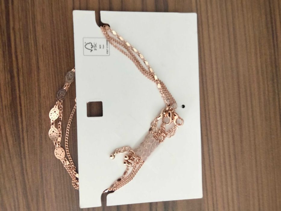 Bransoletka na nogę stal chirurgiczna