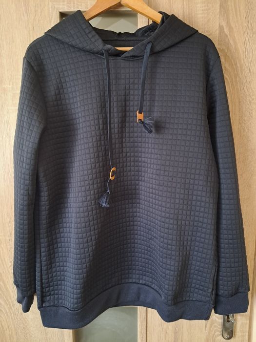 Bluza damska granatowa z kapturem