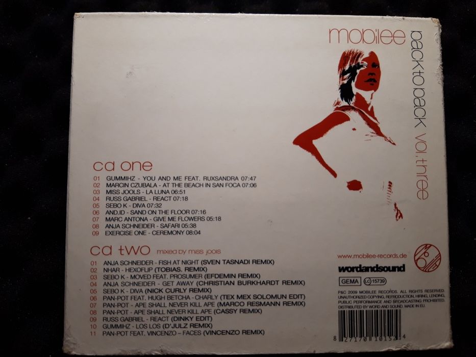 Miss Jools – Mobilee Back To Back Vol. Three (2xCD, 2009)