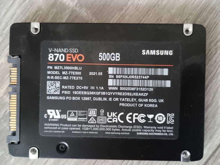 Samsung SSD 870 EVO 500GB