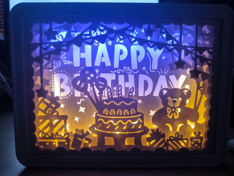 Світильник нічник настільний Happy Birthday