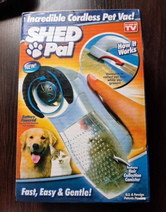 Машинка-щетка для вычесывания и стрижки шерсти собачек и кошечек