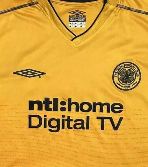 Celtic 2002/2003 Away Football Shirt Umbro Jersey Size XL
