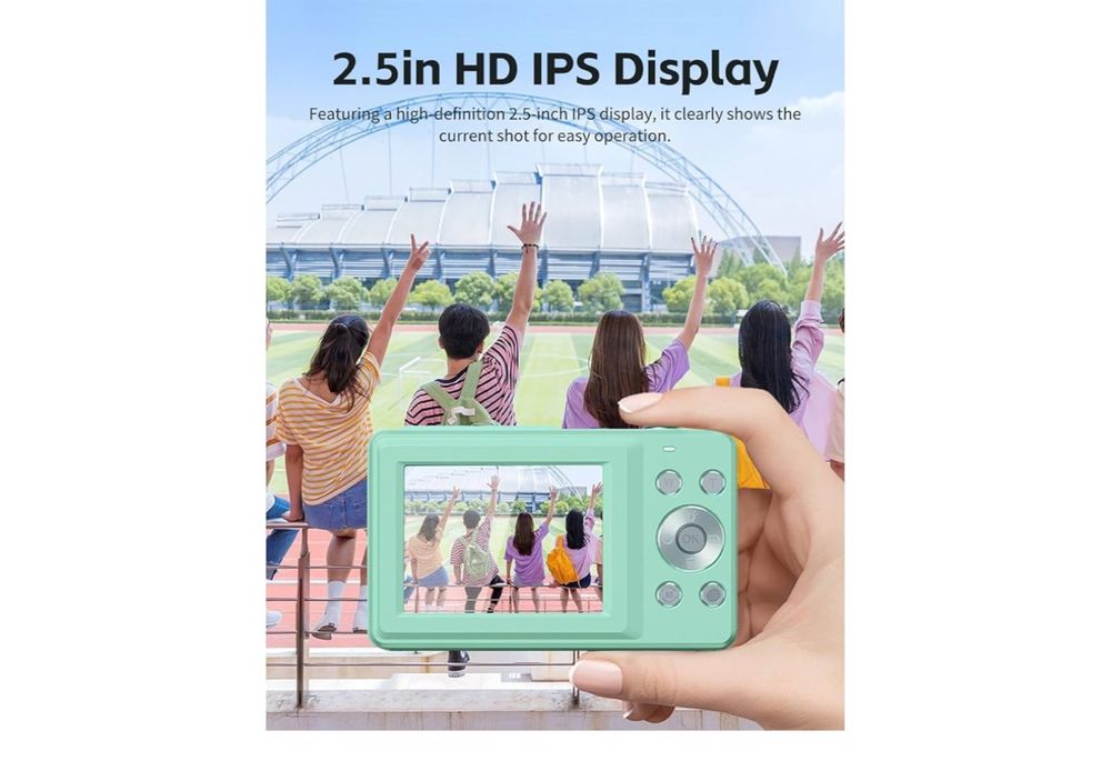 Aparat cyfrowy kompaktowy 44MP 16x zoom detekcja twarzy 1080P