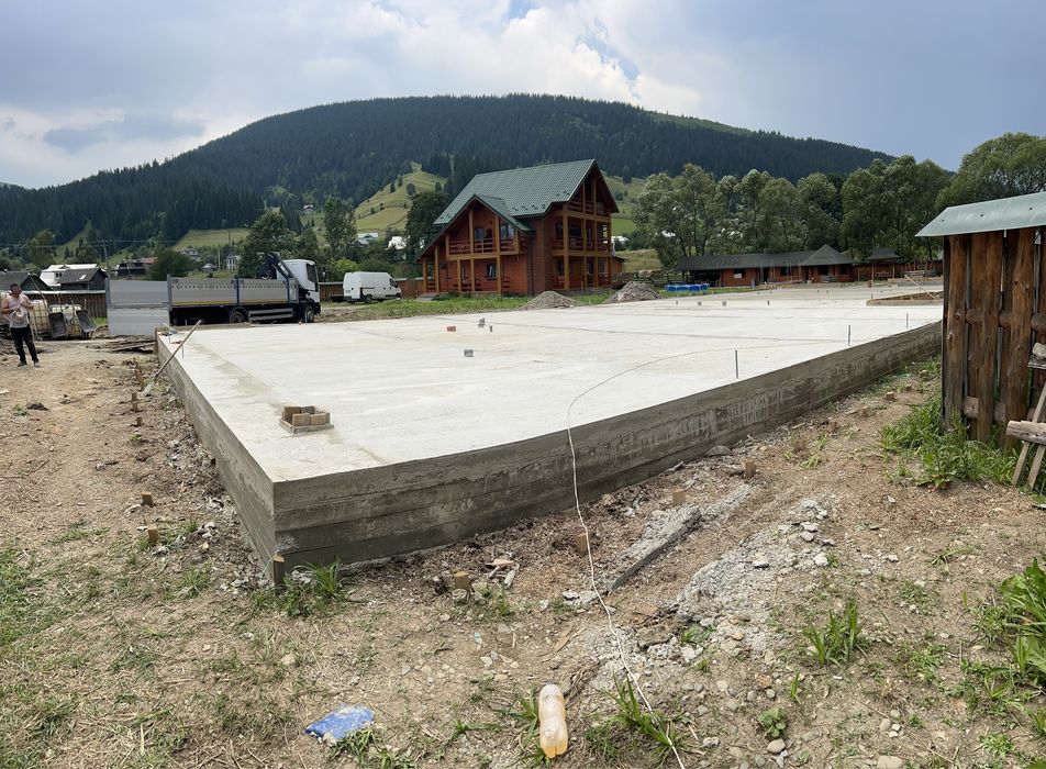 Фундамент, плита, моноліт, лента, септик, земляні роботи, послуги.