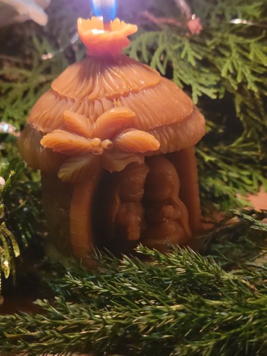 Свічки з натурального бджолиного воску  у формі Верте