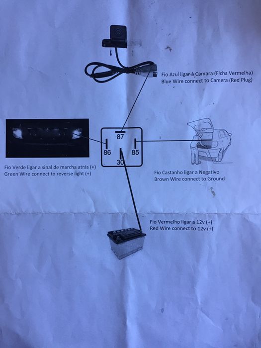 Relé / Filtro para câmera traseira