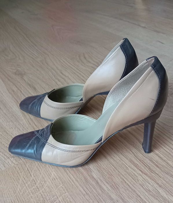 czółenka damskie skórzane 38