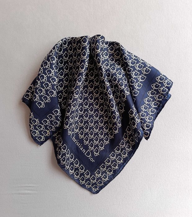 Monogramowana jedwabna apaszka Dior