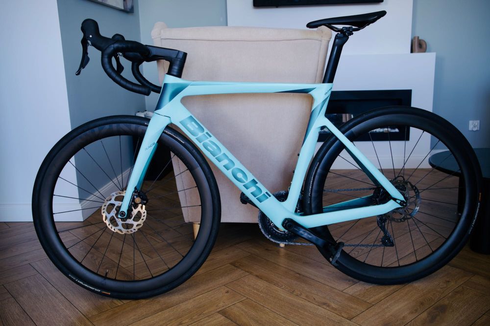 Bianchi Oltre rozm. 55 105 Carbon, hydraulika, koła karbonowe Vinci