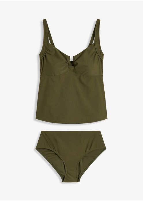 B.P.C tankini khaki z figami r.40