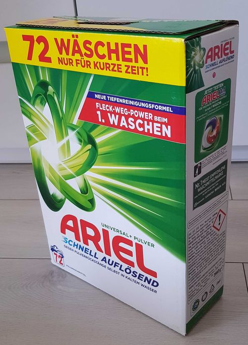 Promocja:ARIEL-zestaw: proszek 4kg+płyn do prania 5L