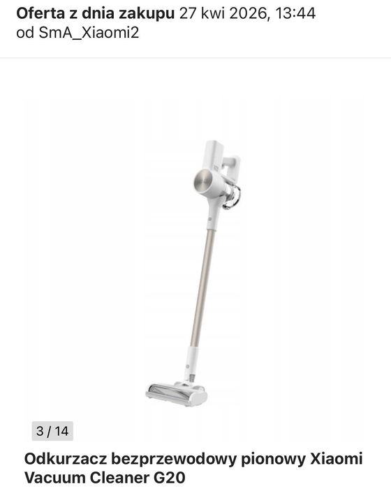 Odkurzacz bezprzewodowy Xiaomi Vacuum Cleaner G20