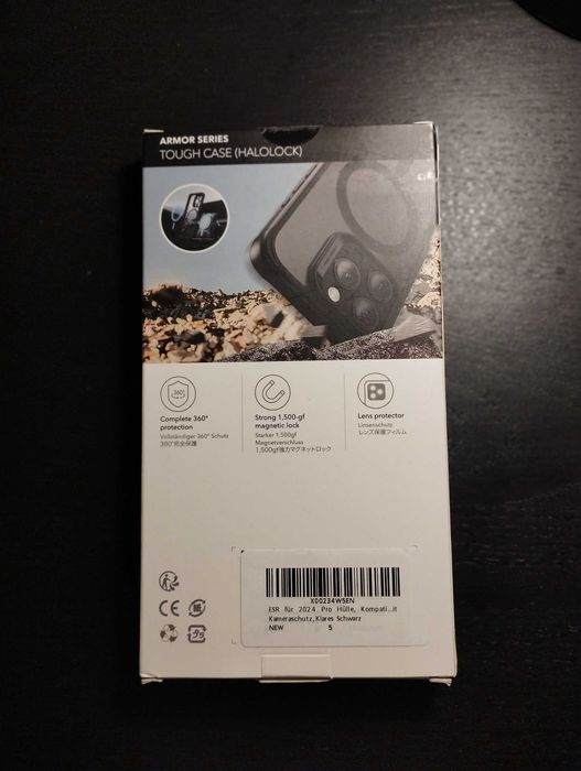 iPhone 16 Pro Max Classic Hybrid Case with Stash Stand (HaloLock)