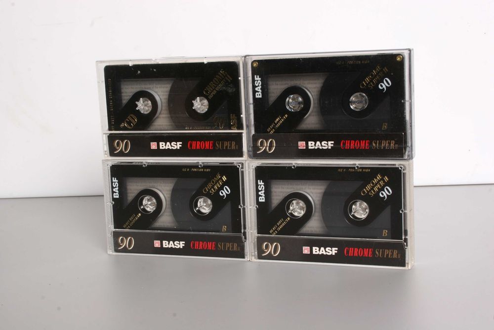 Kasety magnetofonowe BASF taśma chromowa 13szt