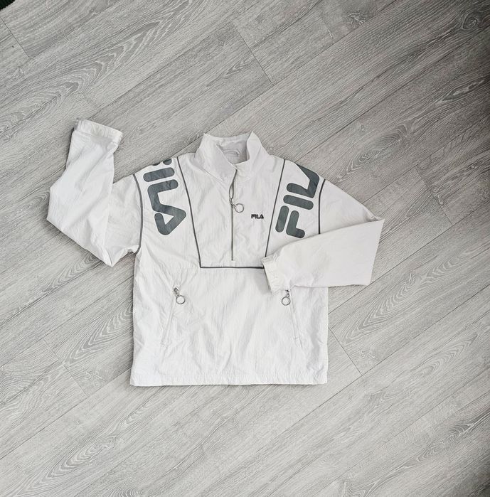 Modna biała Kurtka Fila xs 34 szelest