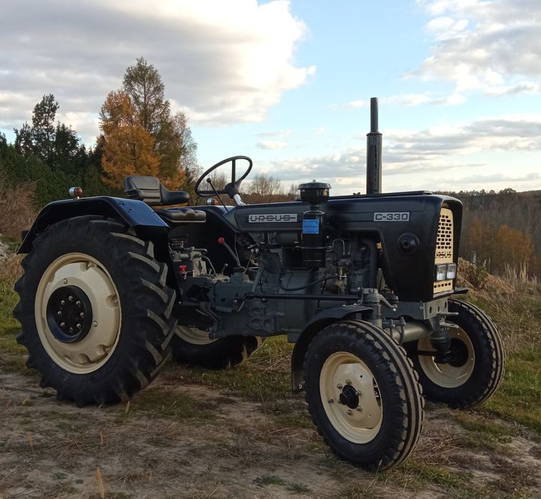 Ursus C-330, wspomaganie, miękka przednia oś, łożyska stozkowe tył