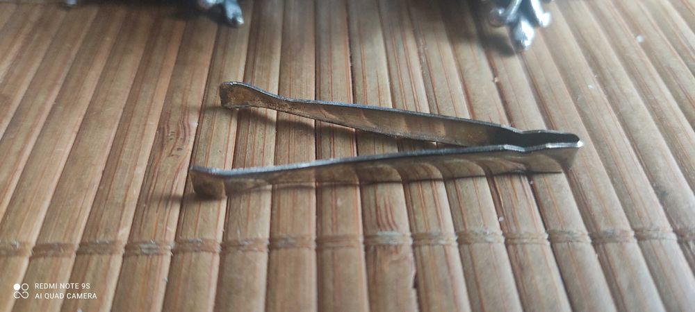 RESOVIA posrebrzana solniczka +łyżeczka  4 sztuki