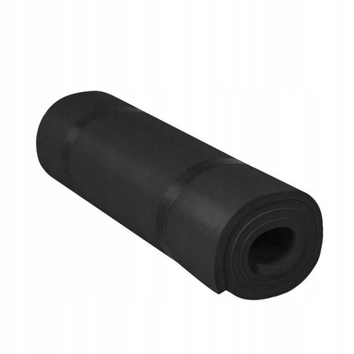 Mata do ćwiczeń Gorilla Sports 190 cm x 60 cm czarny (1532)