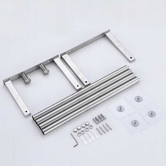 Złoty Wieszak na ręczniki stalowy ścienny na 6–8 ręczników LOFT Hotel