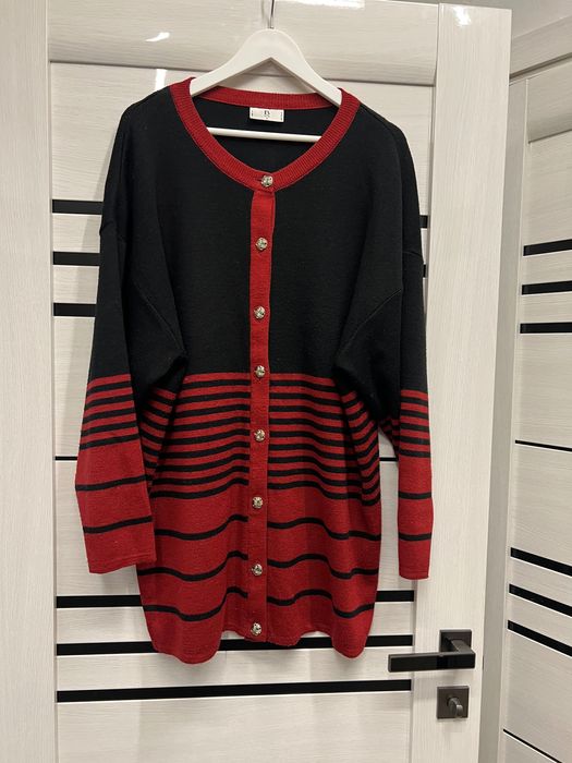 Кардиган-кофта подовжена на більші розміри