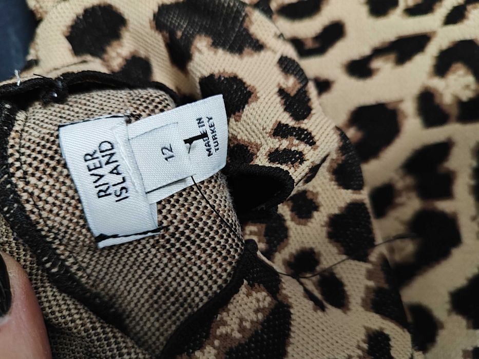 Półgolf sweterek panterka River Island 40 L