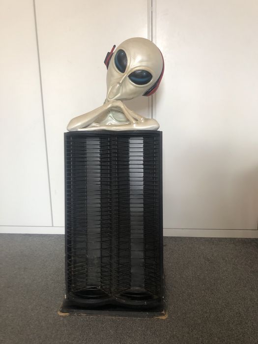 Stojak na płyty CD space age vinage