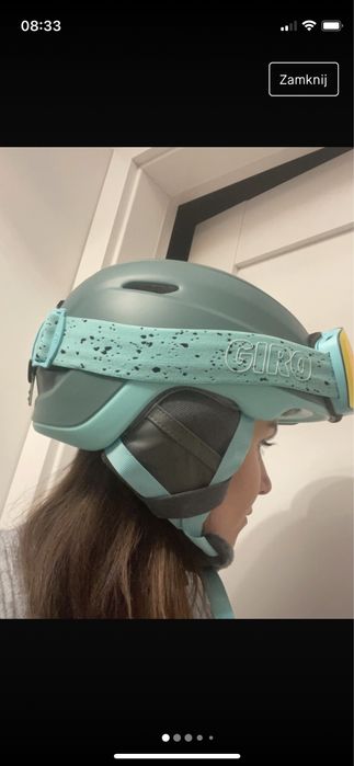 Gogle Giro Lusi i Kask narciarski Giro Strata Mips rozmiar M (55,5-59)
